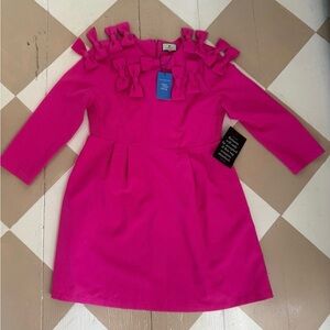 Tuckernuck x Cameran Wimberly Eubanks Hot Pink Bow Dress Size Large NWT
